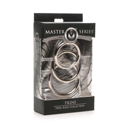 Master Series Cock Rings Master Series Trine Steel Ring Collection
