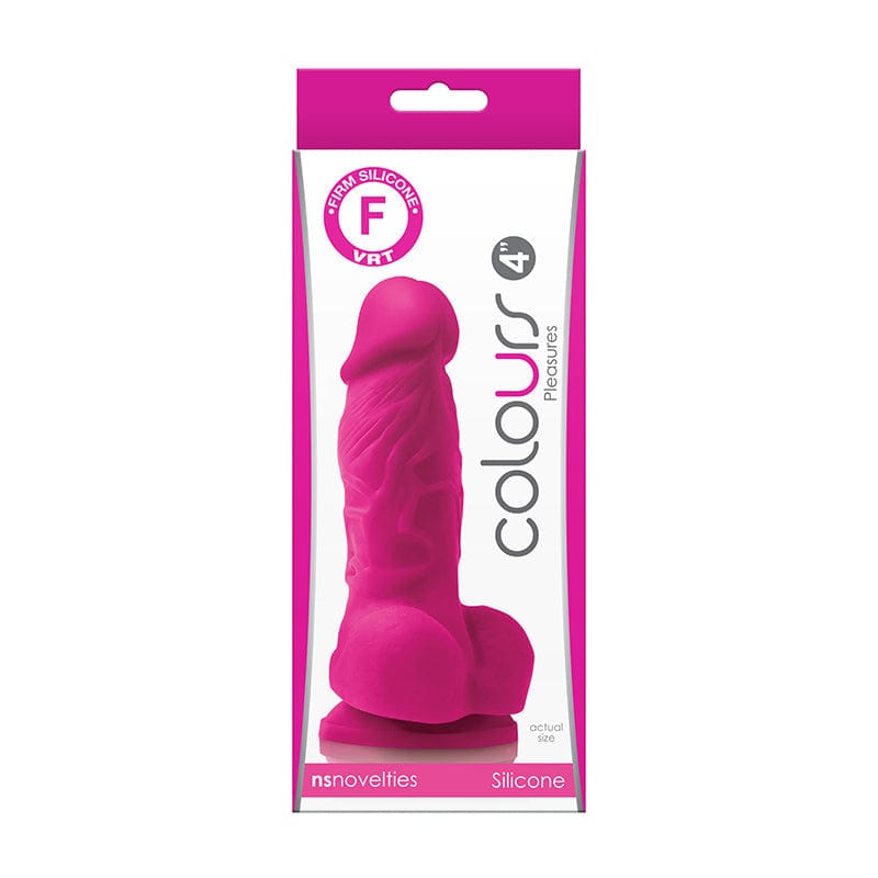 NS Novelties Dildos Pink NS Novelties Colors Pleasures 4” Dildo