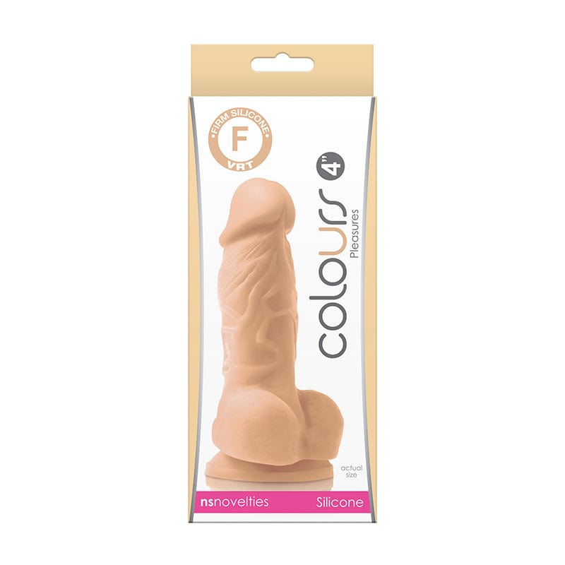 NS Novelties Dildos White NS Novelties Colors Pleasures 4” Dildo