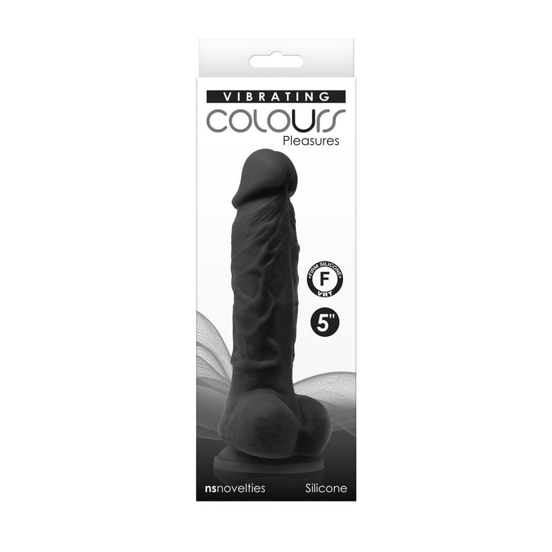 NS Novelties Dildos Black NS Novelties Colours 5″ Vibrating Dildo
