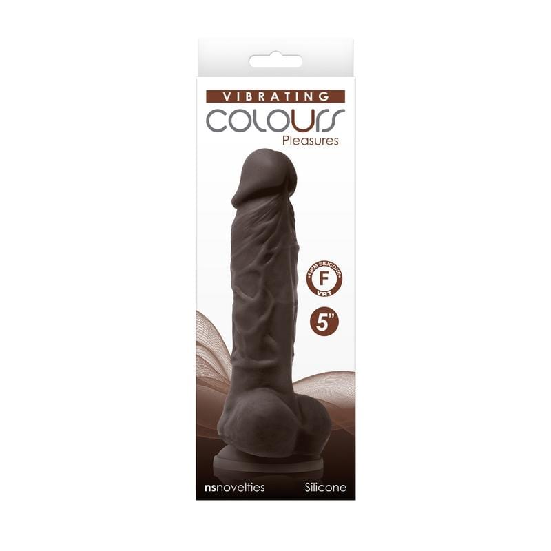 NS Novelties Dildos Dark Brown NS Novelties Colours Dual Density 5” Dildo