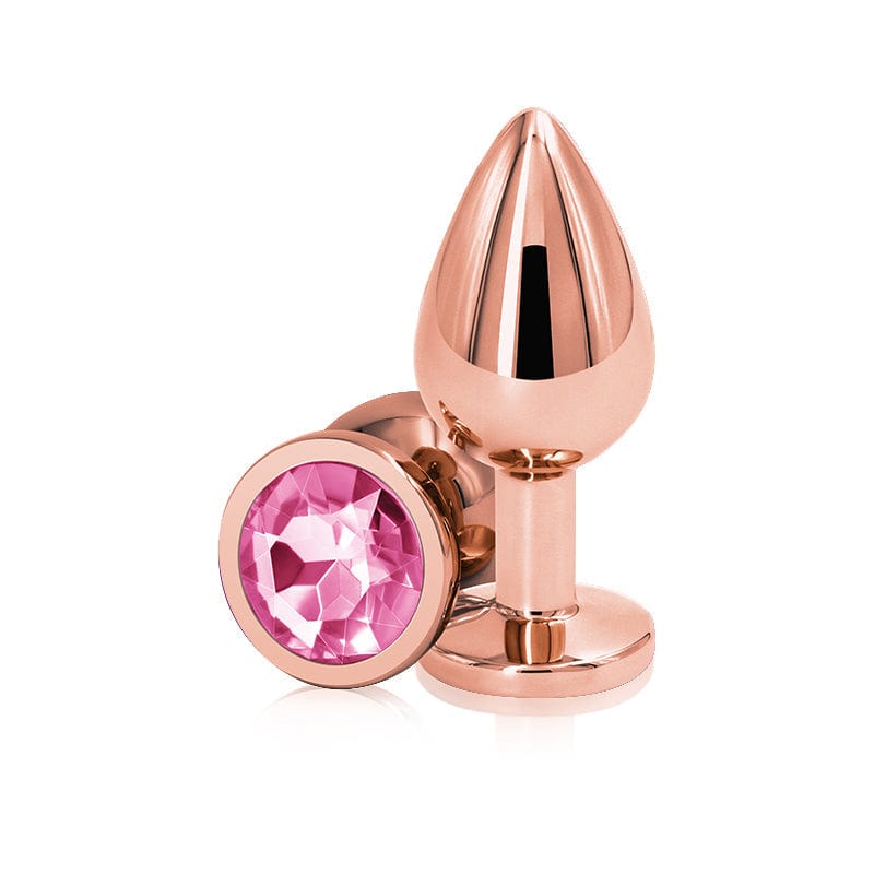 NS Novelties Butt Plugs Medium NS Novelties Rear Assets Rose Gold Pink Gem Butt Plug
