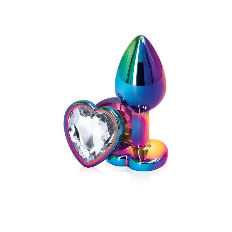 NS Novelties Rear Assets Multicolor Heart Small-Clear