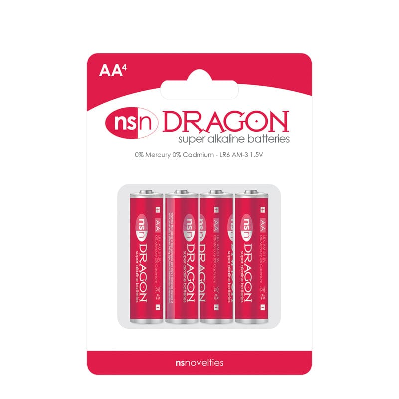 NS Novelties Dragon 4 pk Alkaline AA