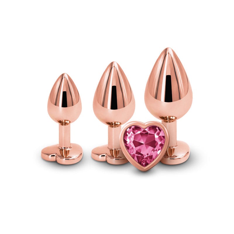 NS Novelties Rear Assets Kit - Rose Gold - Pink Heart