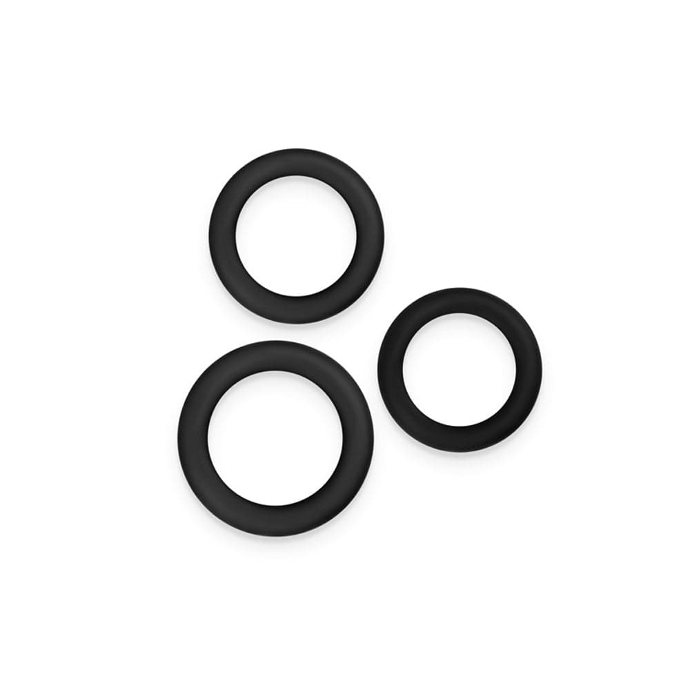 NS Novelties Renegade - 3pc Slim Rings - Black