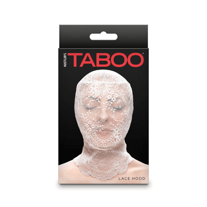 NS Novelties BDSM White NS Novelties Hustler Taboo Lace Hood