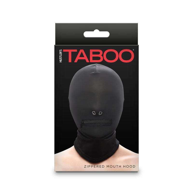 NS Novelties Hustler Taboo - Zippered Mouth Hood - Bl