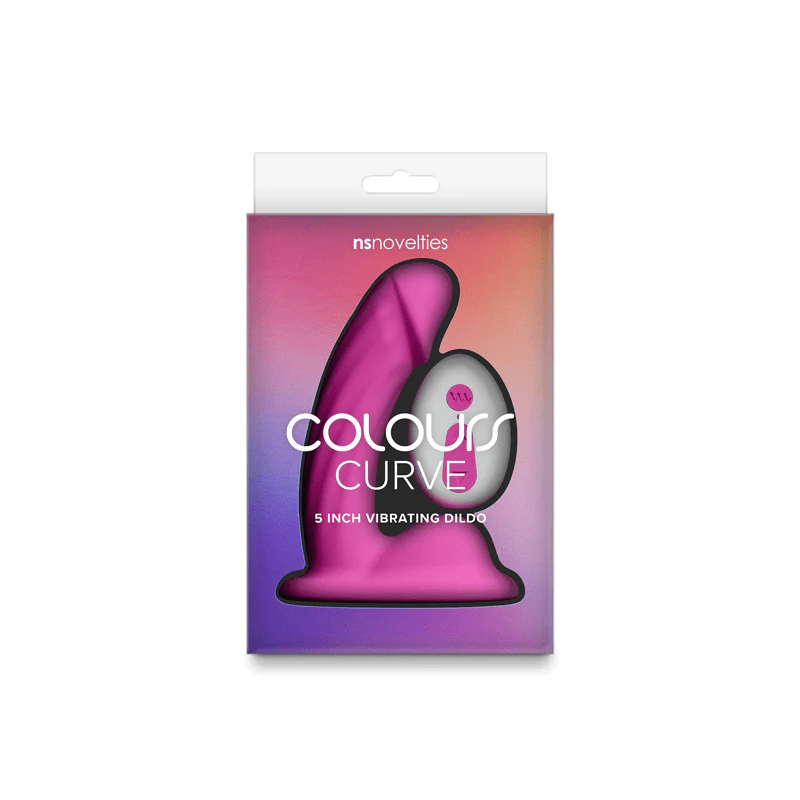NS Novelties Dildo Pink NS Novelties Colours Curve 5” Vibrating Dildo