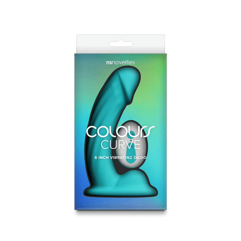 NS Novelties Dildo Teal NS Novelties Colours Curve 5” Vibrating Dildo