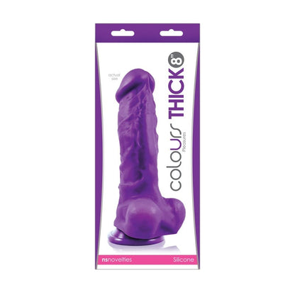 NS Novelties Dildo NS Novelties Colours Pleasures 8" Thick Silicone Dildo