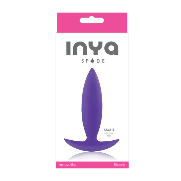 NS Novelties Butt Plugs Purple NS Novelties Inya Spade Small Butt Plug