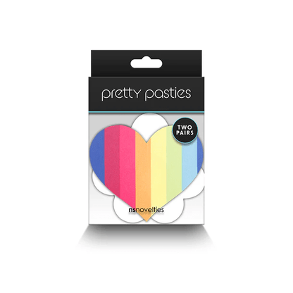 NS Novelties Pasties NS Novelties Pretty Pasties Pride Heart & Flower Set