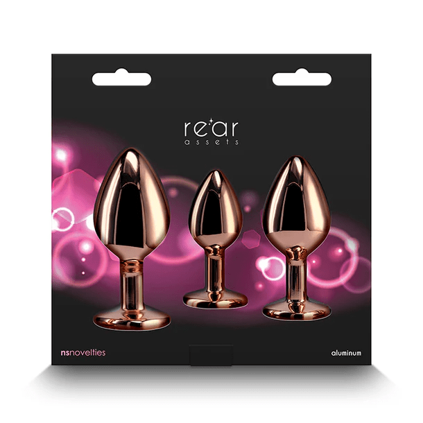 NS Novelties Anal Toys NS Novelties Rear Assets Anal Kit Rose Gold