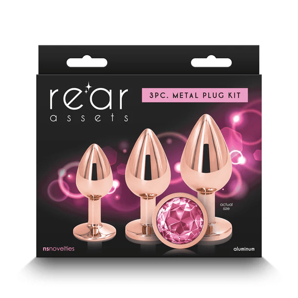 NS Novelties Anal Toys NS Novelties Rear Assets Anal Kit Rose Gold