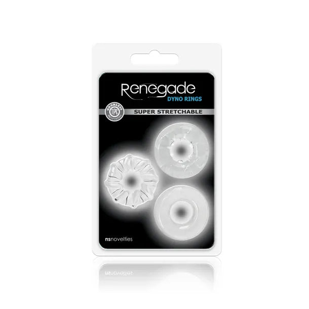 NS Novelties Cock Rings Clear NS Novelties Renegade Dyno Rings