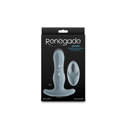 NS Novelties Anal Toys NS Novelties Renegade Gemini Thrusting Anal Plug with Remote