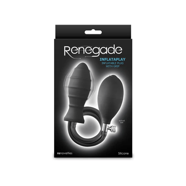 NS Novelties Anal Toys NS Novelties Renegade InflataPlay Inflatable Plug with Grip