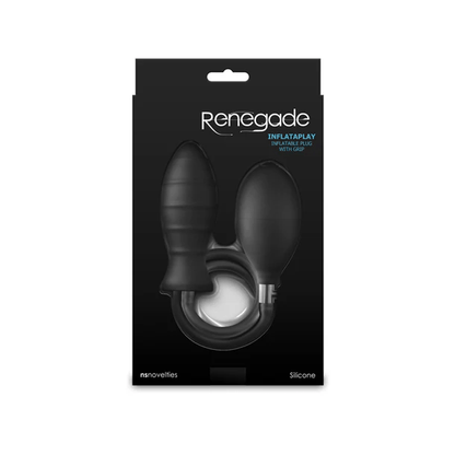 NS Novelties Anal Toys NS Novelties Renegade InflataPlay Inflatable Plug with Grip