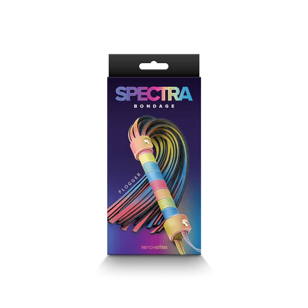 NS Novelties BDSM NS Novelties Spectra Bondage Rainbow Flogger