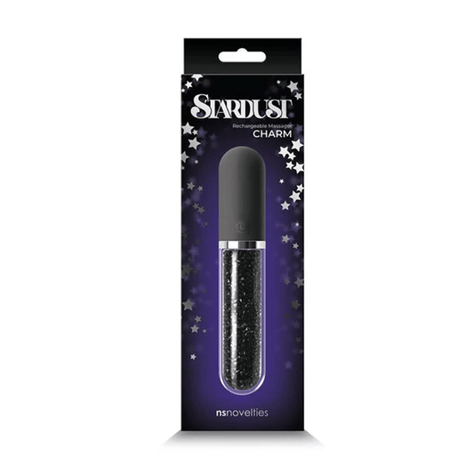 NS Novelties Vibrator Black NS Novelties Stardust Charm Rechargeable Massager