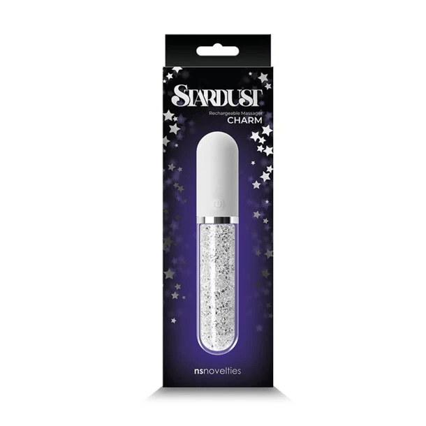 NS Novelties Vibrator White NS Novelties Stardust Charm Rechargeable Massager