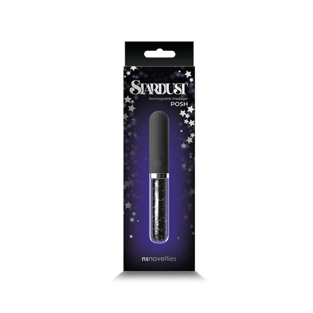 NS Novelties Vibrator Black NS Novelties Stardust Posh Rechargeable Massager