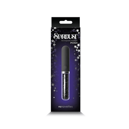 NS Novelties Vibrator Black NS Novelties Stardust Posh Rechargeable Massager
