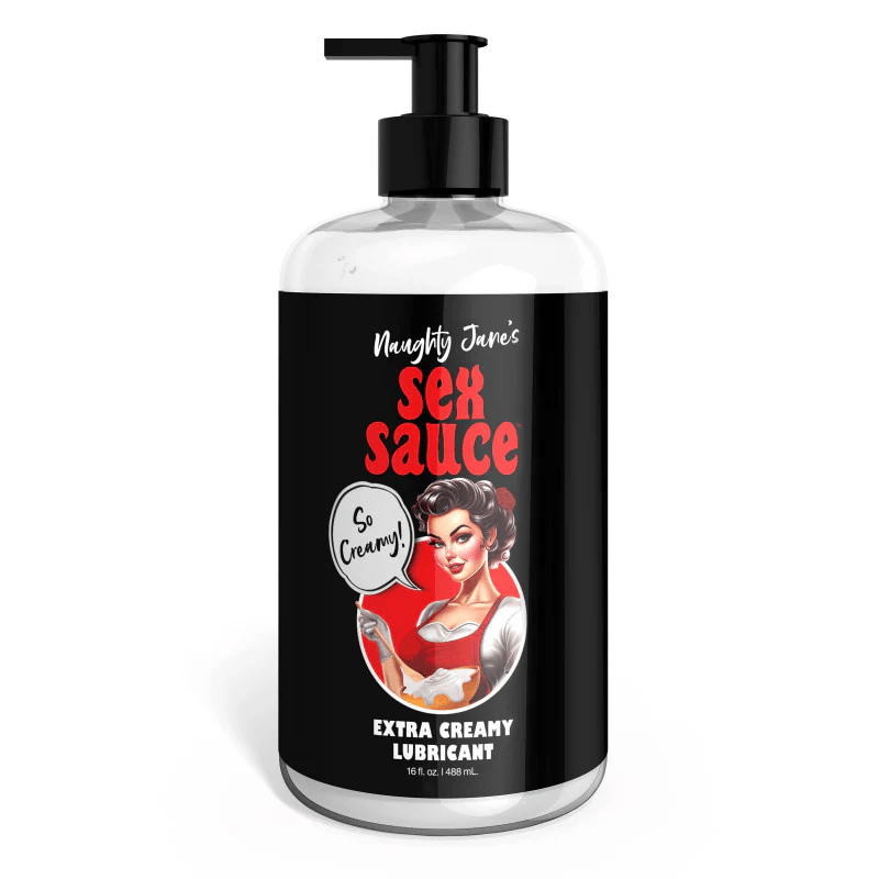 Naughty Jane's Water Based Lube 16 oz Naughty Jane's Sex Sauce Extra Creamy Lubricant