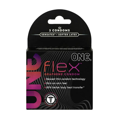 ONE 3 pack ONE FLEX Graphene Condoms