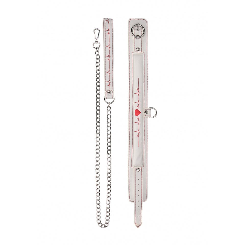 SHOTS Toys Canada/America Ouch! Collar With Leash - Nurse Theme *