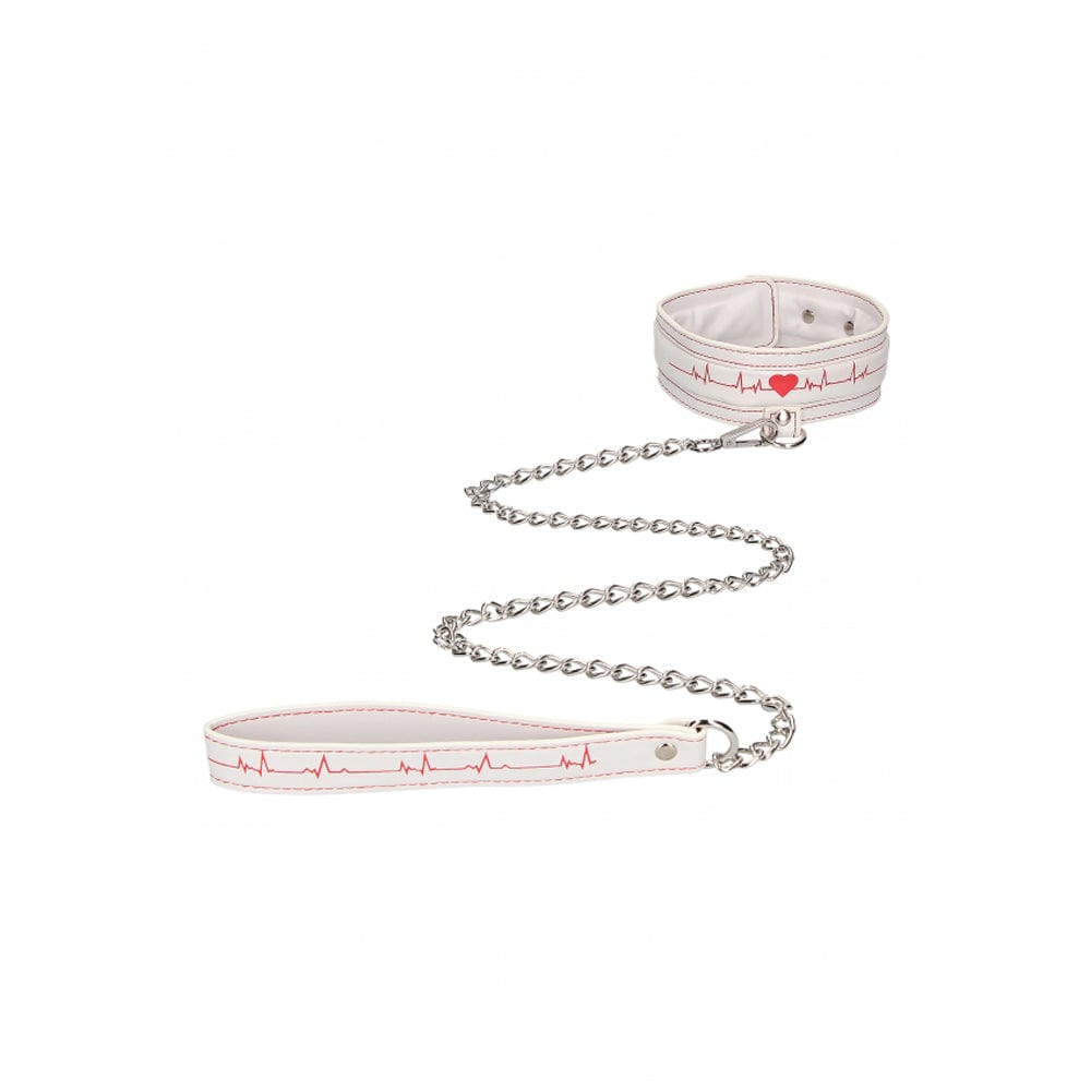 SHOTS Toys Canada/America Ouch! Collar With Leash - Nurse Theme *