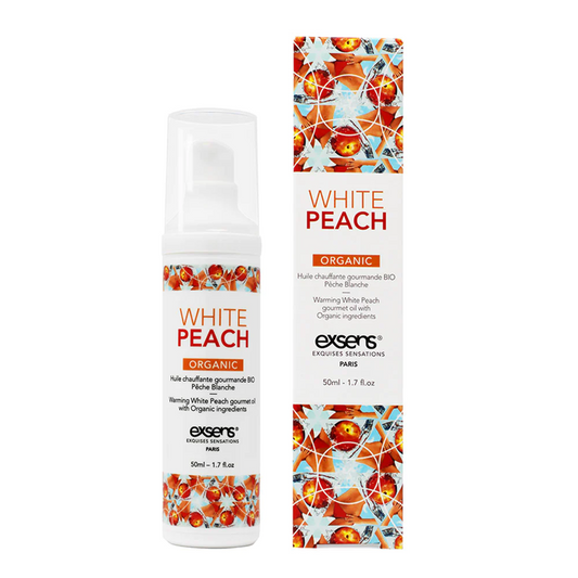 Exsens Organic White Peach Warming Massage Gel - XOXTOYS