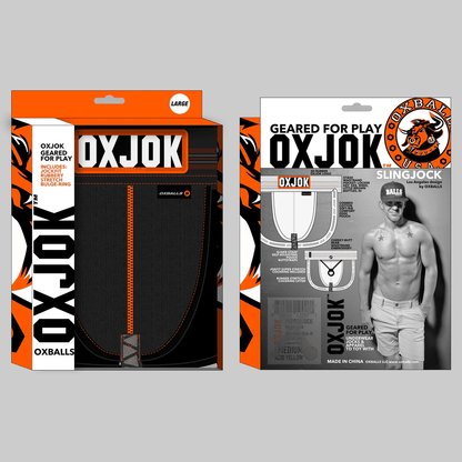 OXBALLS Lingerie Oxballs Oxjok Slingjock Jockstrap Black Iron