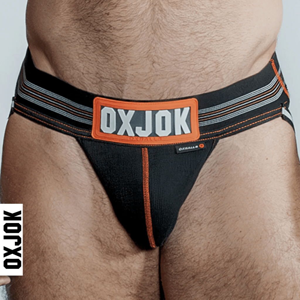 OXBALLS Lingerie Medium Oxballs Oxjok Slingjock Jockstrap Black Iron