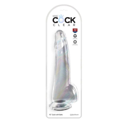 Pipedream Products Dildos Products King Cock 10" With Balls Clear