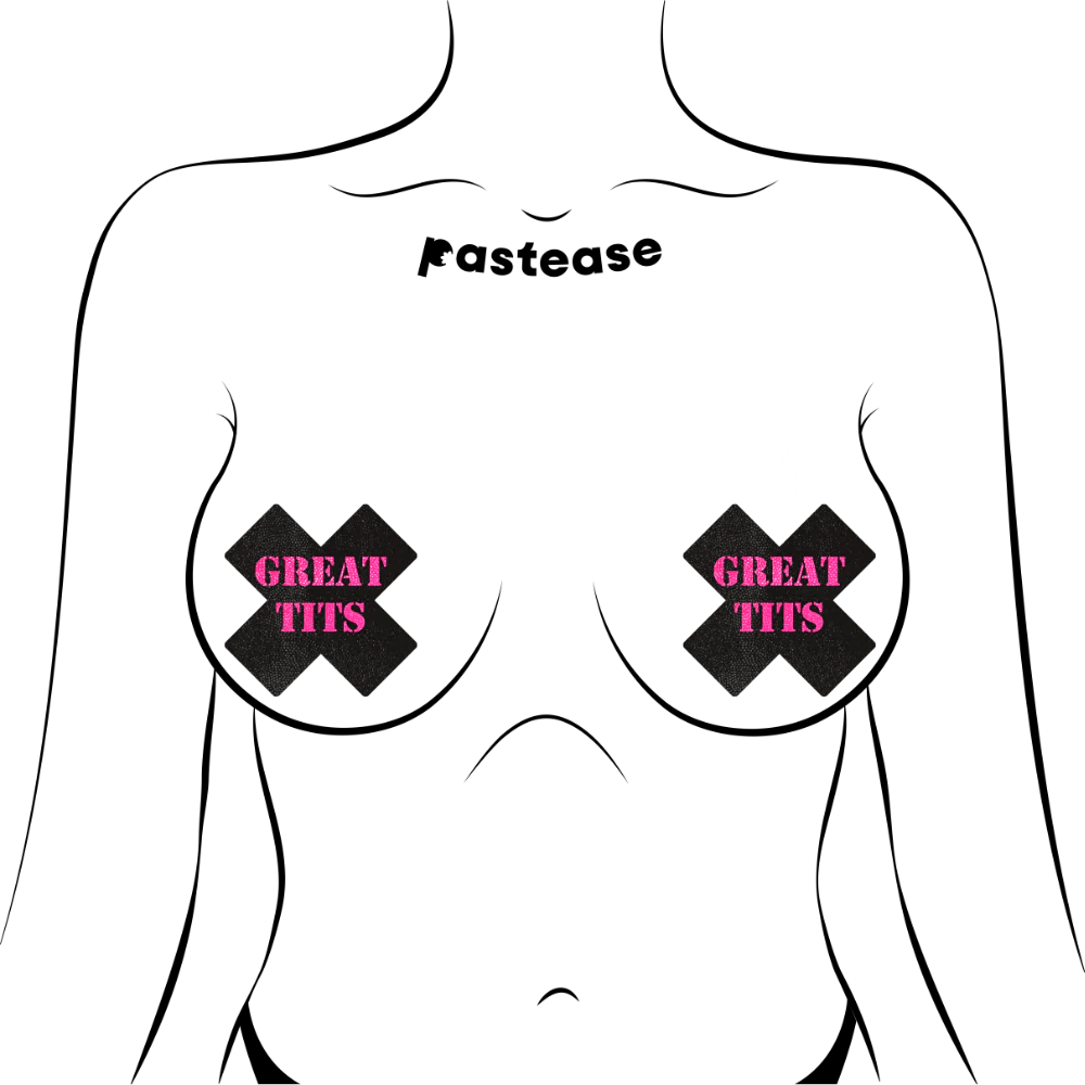 Pastease Pasties Pastease Great Tits Cross Nipple Pasties