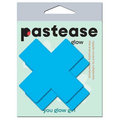 Pastease Pasties Pastease Plus X Glow-in-the-Dark Neon Cross Pasties