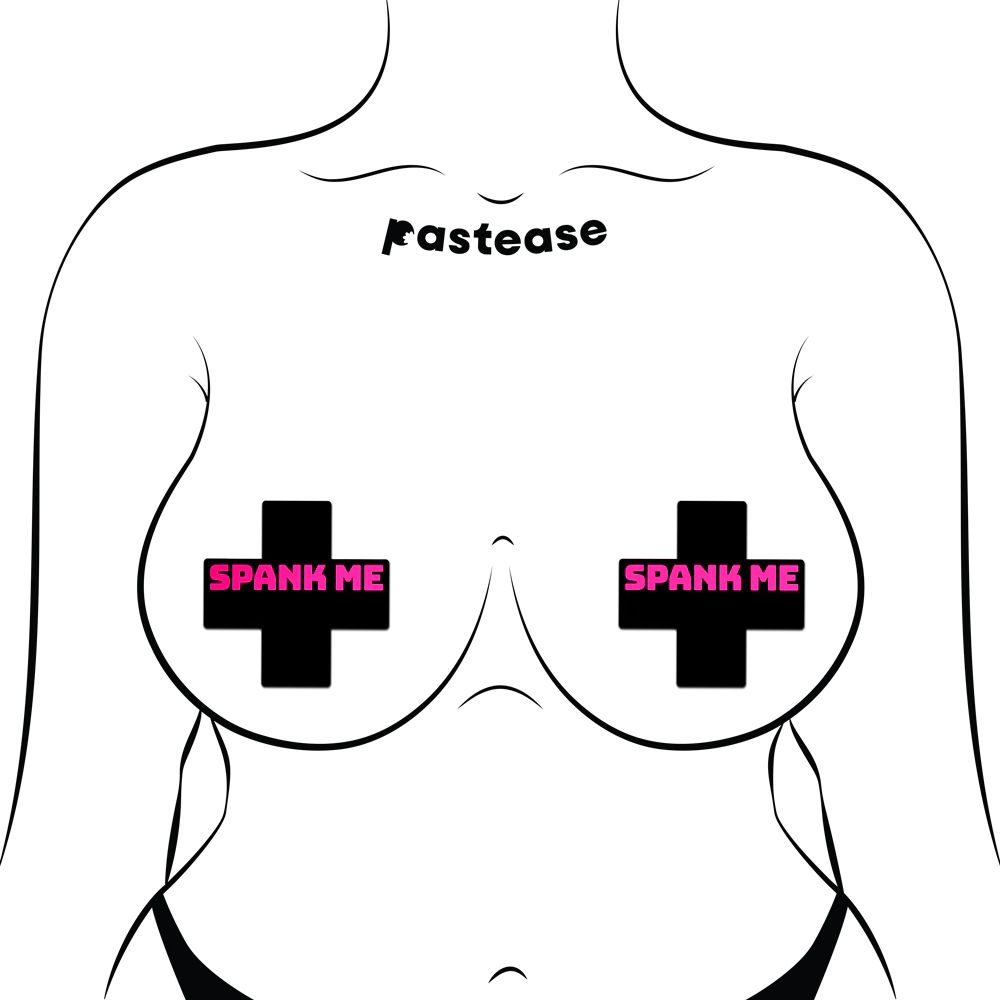 Pastease Pasties Pastease Plus X Spank Me Cross Pasties