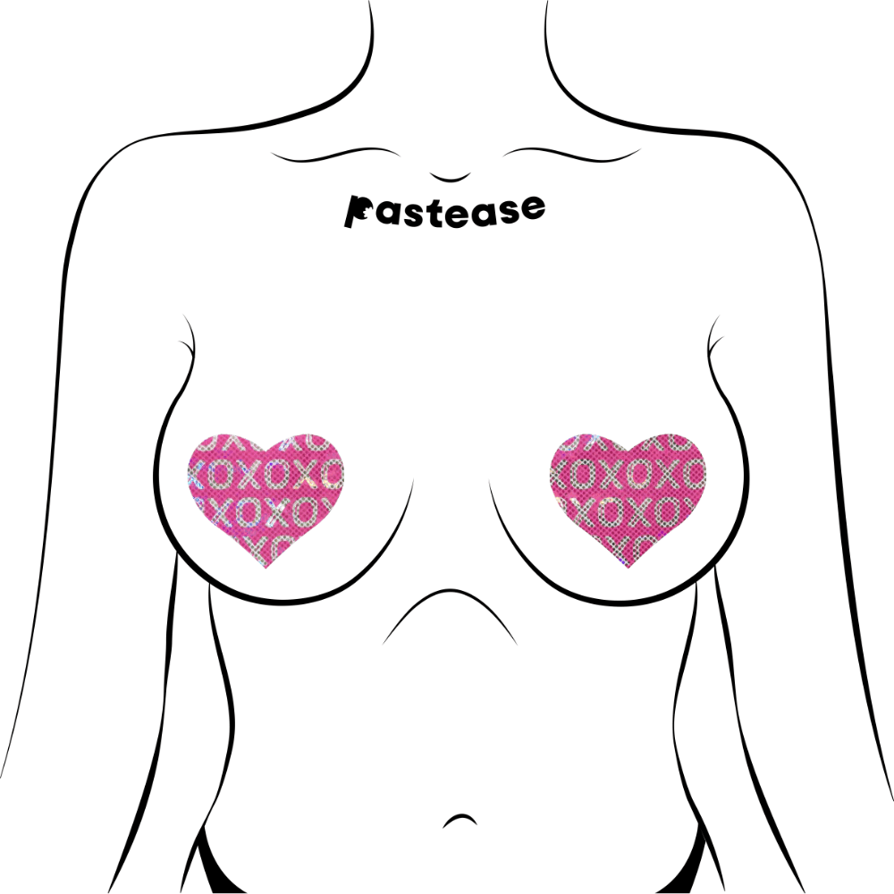 Pastease Pasties Pastease Shattered Glass Disco Ball XO Heart Nipple Pasties