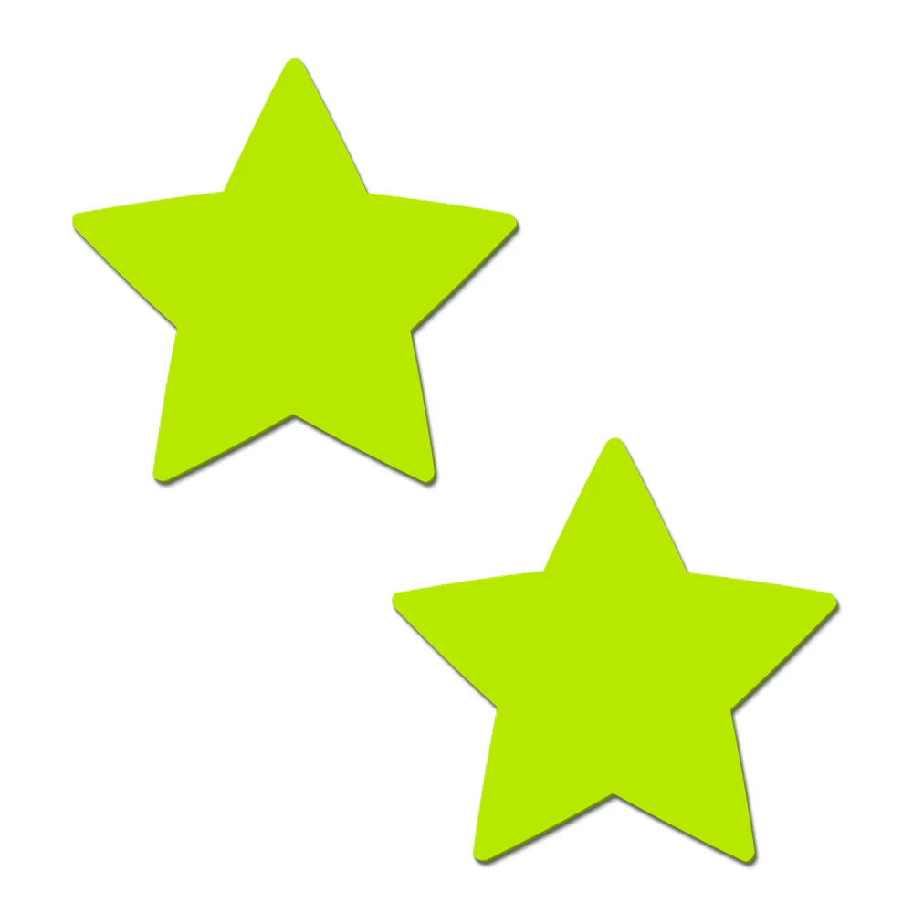 Pastease PASTIES Pastease You Glow Girl Glow in the Dark Star Nipple Covers