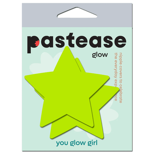Pastease PASTIES Pastease You Glow Girl Glow in the Dark Star Nipple Covers