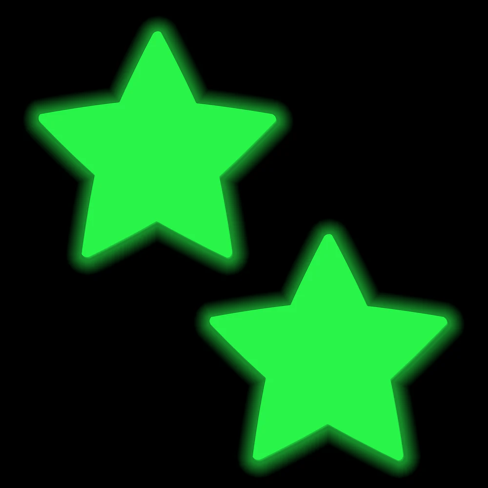 Pastease PASTIES Pastease You Glow Girl Glow in the Dark Star Nipple Covers