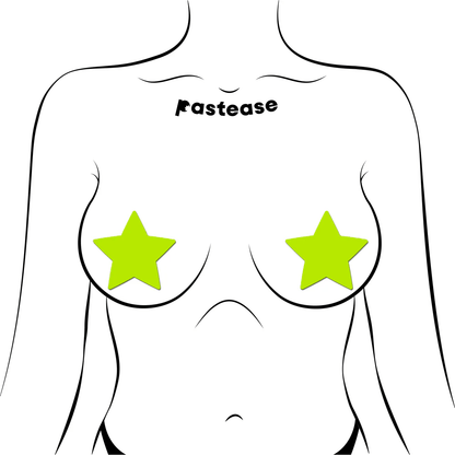 Pastease PASTIES Pastease You Glow Girl Glow in the Dark Star Nipple Covers