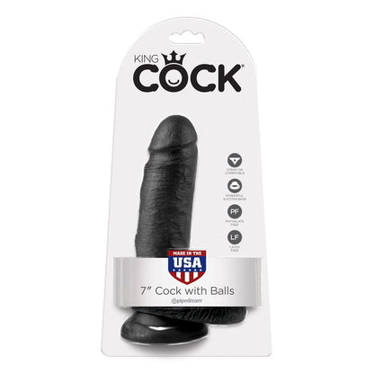 Pipedream Products Pipedream Products King Cock 7″ Black Cock with Balls