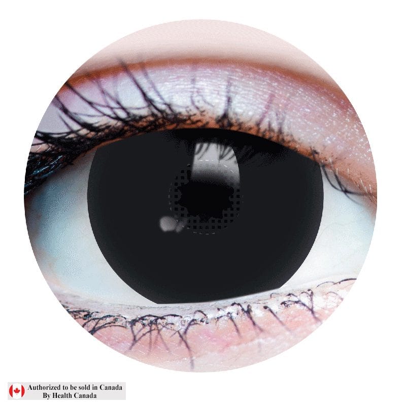 Primal Contacts Accessories Primal Black Mini Sclera Costume Contact Lenses