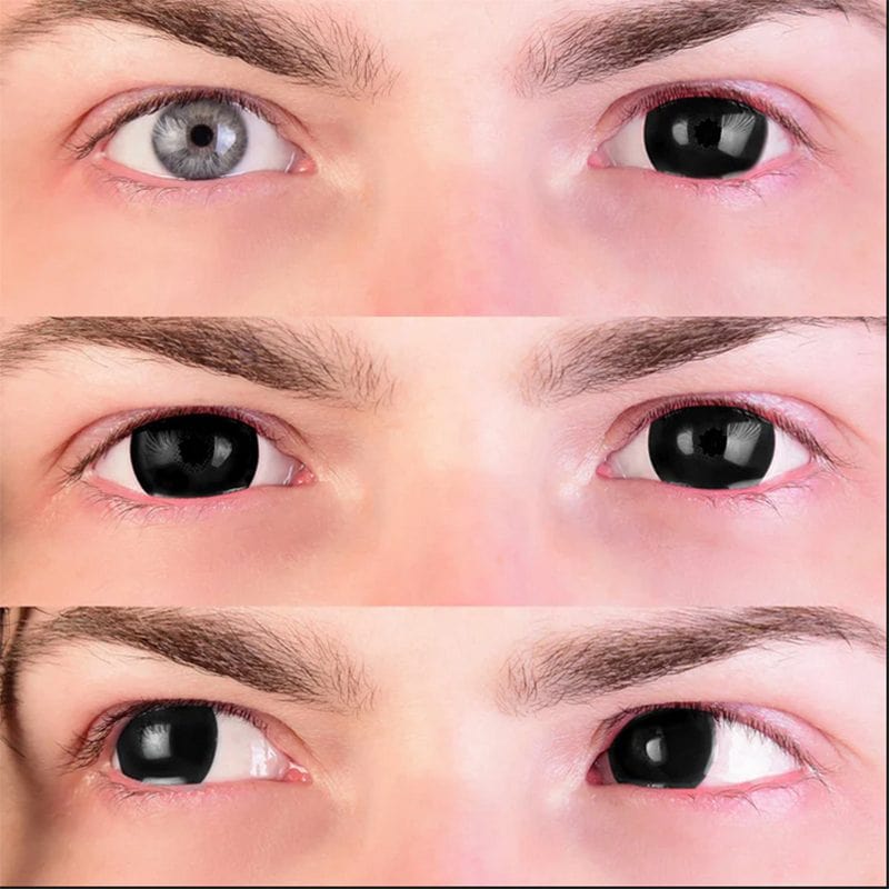 Primal Contacts Accessories Primal Black Mini Sclera Costume Contact Lenses