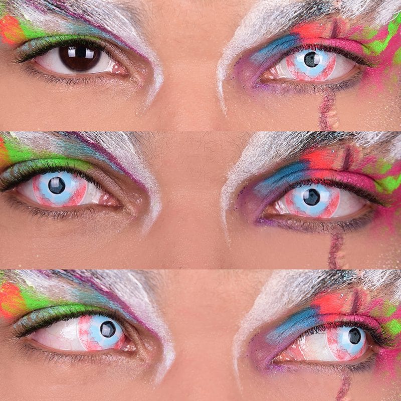 Primal Contacts Accessories Primal Plague White Mini Sclera Costume Contact Lenses