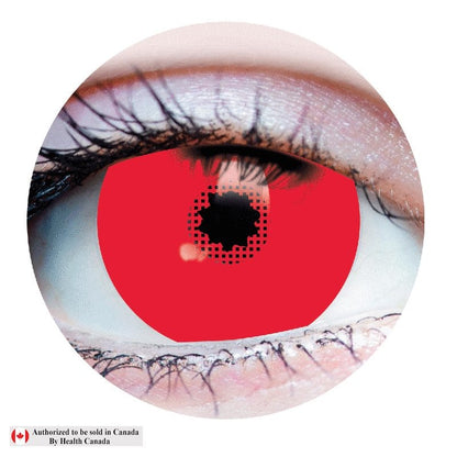 Primal Contacts Accessories Primal Red Mini Sclera Costume Contact Lenses