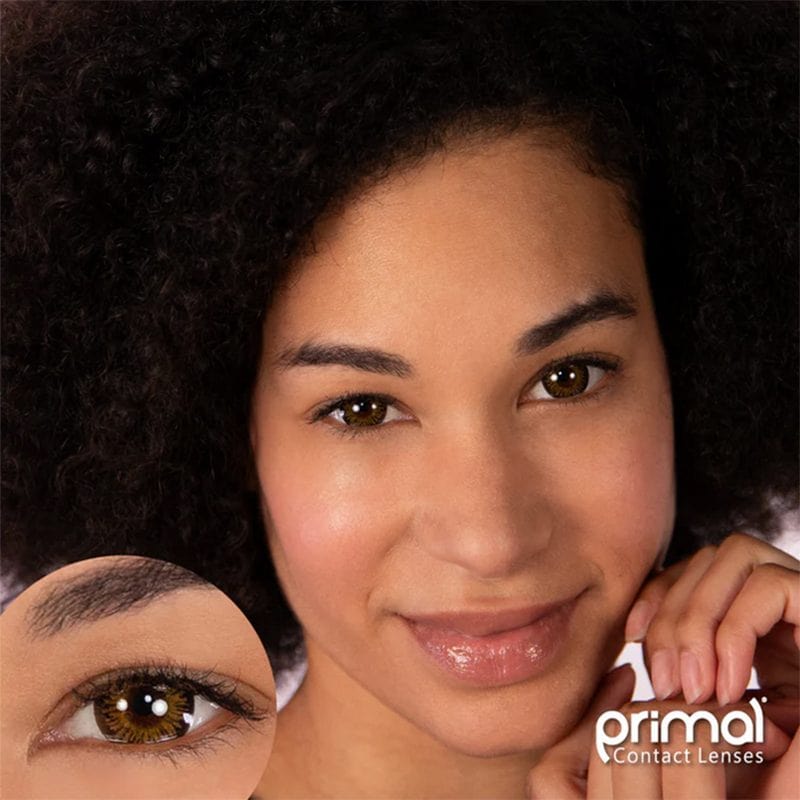 Primal Contacts Accessories Primal Temptress Chestnut Colored Contact Lenses
